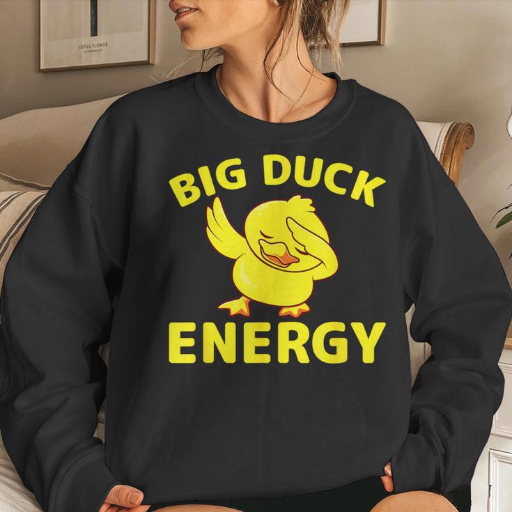 Rubber Ducky Meme Big Duck Energy Women Sweatshirt | Seseable UK