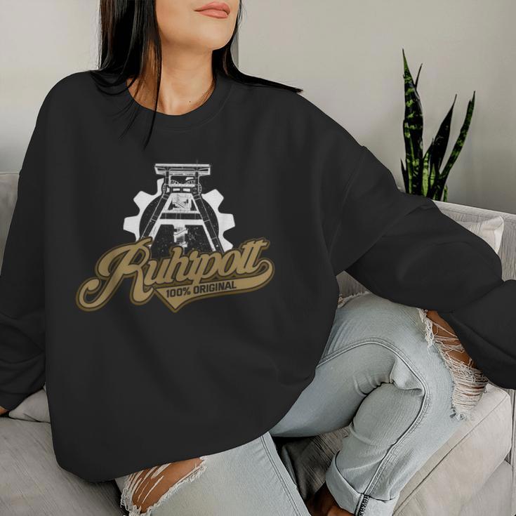 Ruhrpott Ruhrgebiet Zeche Mining Women's Pot Sweatshirt Frauen Geschenke für Sie