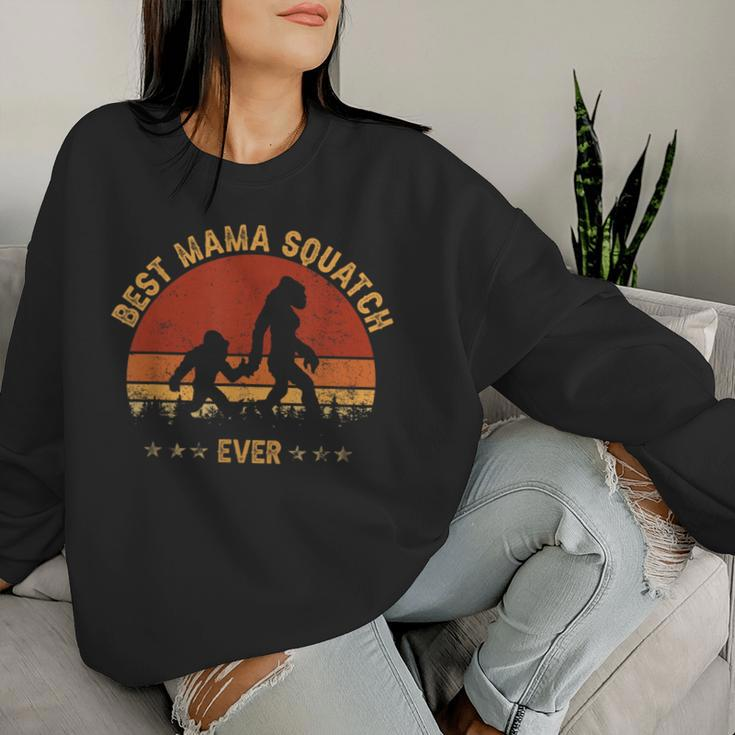 Sasquatch Best Mama Squatch Ever Bigfoot Mom Women Sweatshirt Gifts for Her