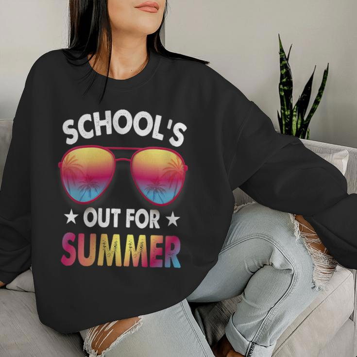 School's Out For Summer Happy Last Day Of School Teachers Women Sweatshirt Gifts for Her