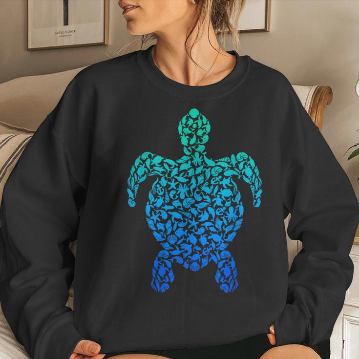 Sea Turtle Lover Ocean Animal Boys Tropical Sea Turtles Women Sweatshirt Gifts for Her