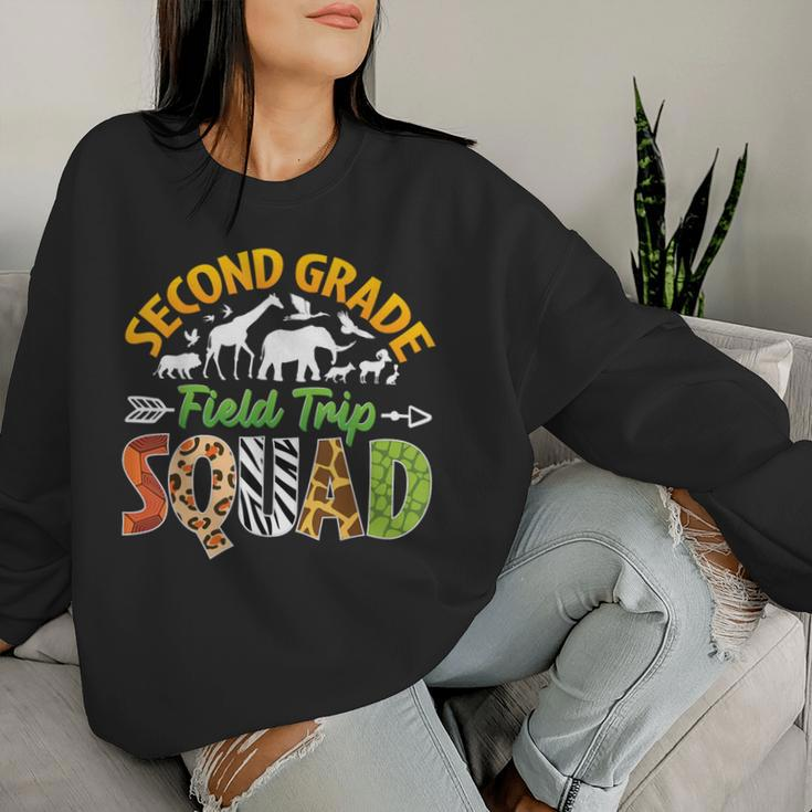 Second Grade Zoo Field Trip Squad Matching Teacher Students Women Sweatshirt Gifts for Her