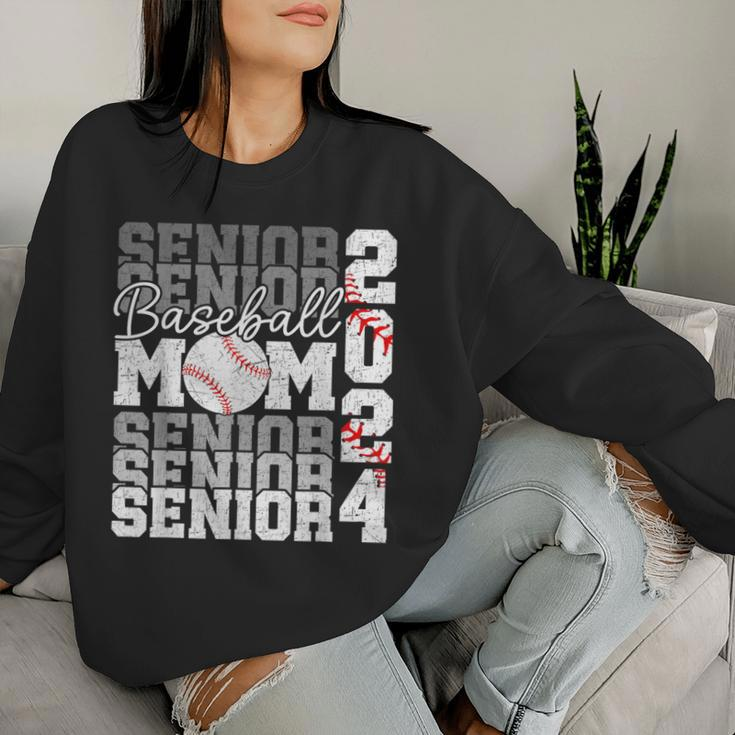 Senior Mom 2024 Baseball Class Of 2024 Graduation 2024 Women Sweatshirt Gifts for Her