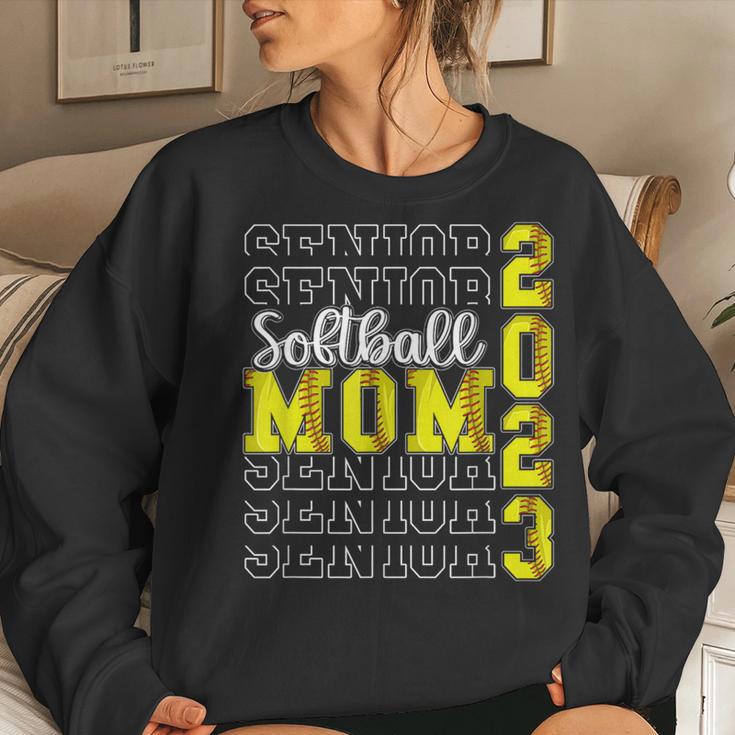 Senior Softball Mom 2023 Sport Lover Proud Mom Graduation Women Sweatshirt Gifts for Her