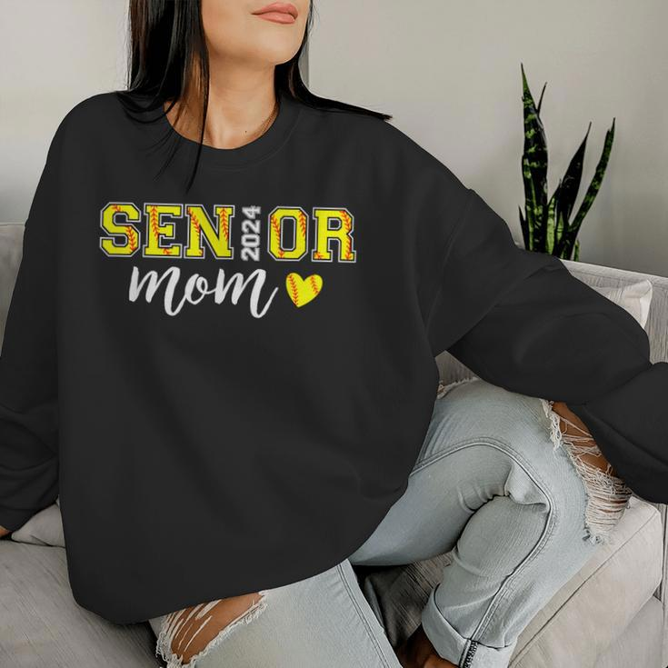 Senior Softball Mom Class Of 2024 Senior Mama Women Sweatshirt Gifts for Her