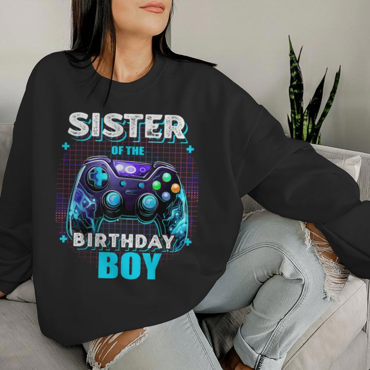 Sister Of The Birthday Boy Matching Video Game Birthday Women Sweatshirt Gifts for Her