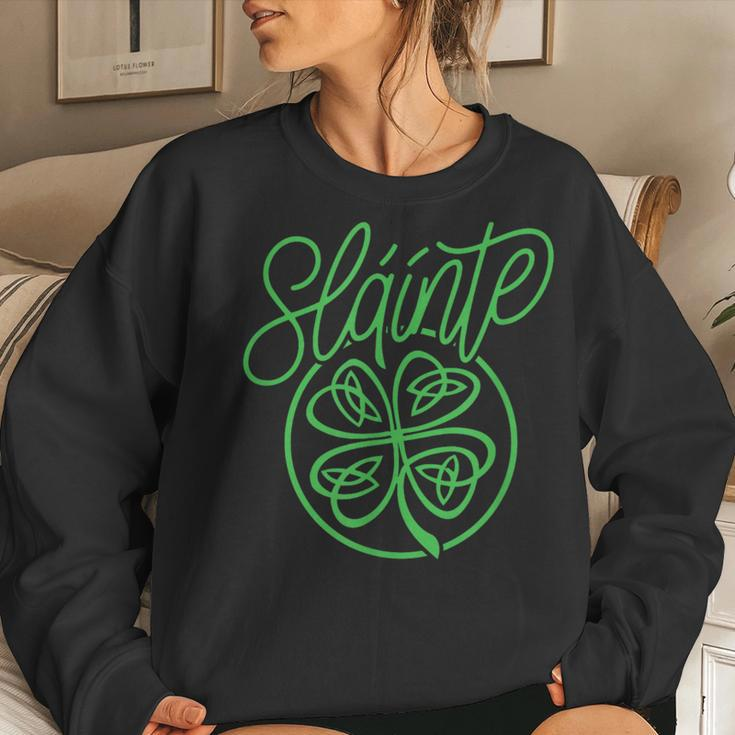 Slainte Cheers Good Health From Ireland-Women Sweatshirt Gifts for Her