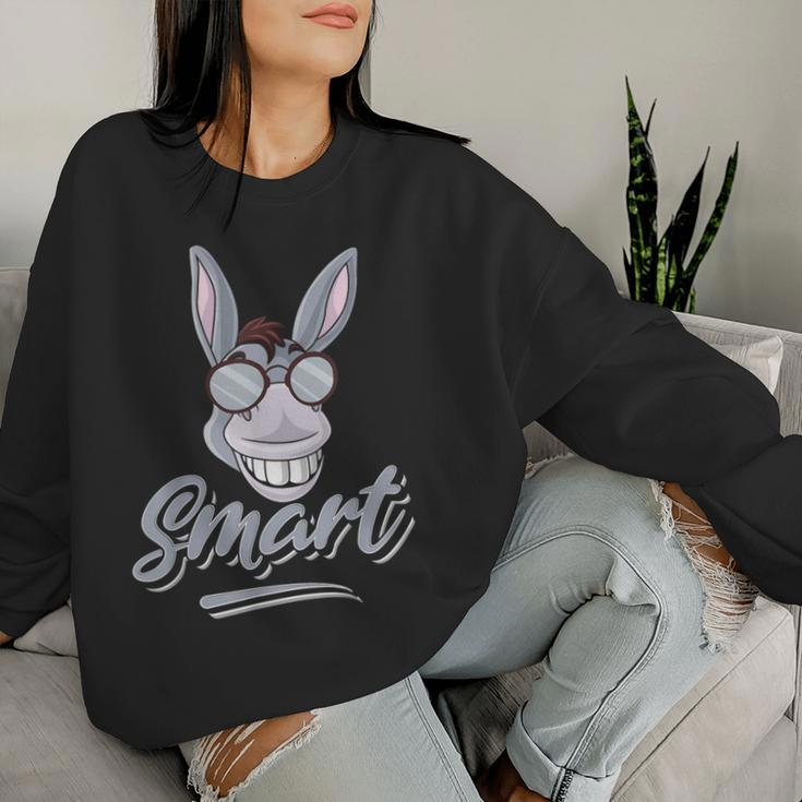 Smart Donkey Zookeeper Animal Lover Farmer Women Sweatshirt Gifts for Her