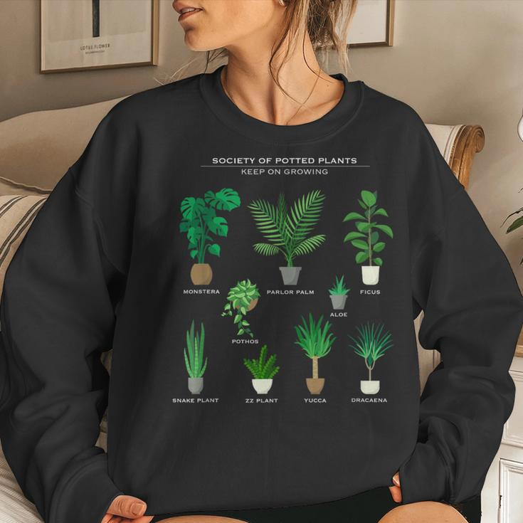 Society Of Potted Plants Keep On Growing Botanical Gardening Women Sweatshirt Gifts for Her
