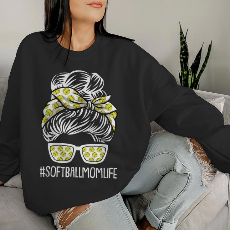 Softball Mom Life Sport Lover Mama Mommy Momma Women Sweatshirt Gifts for Her