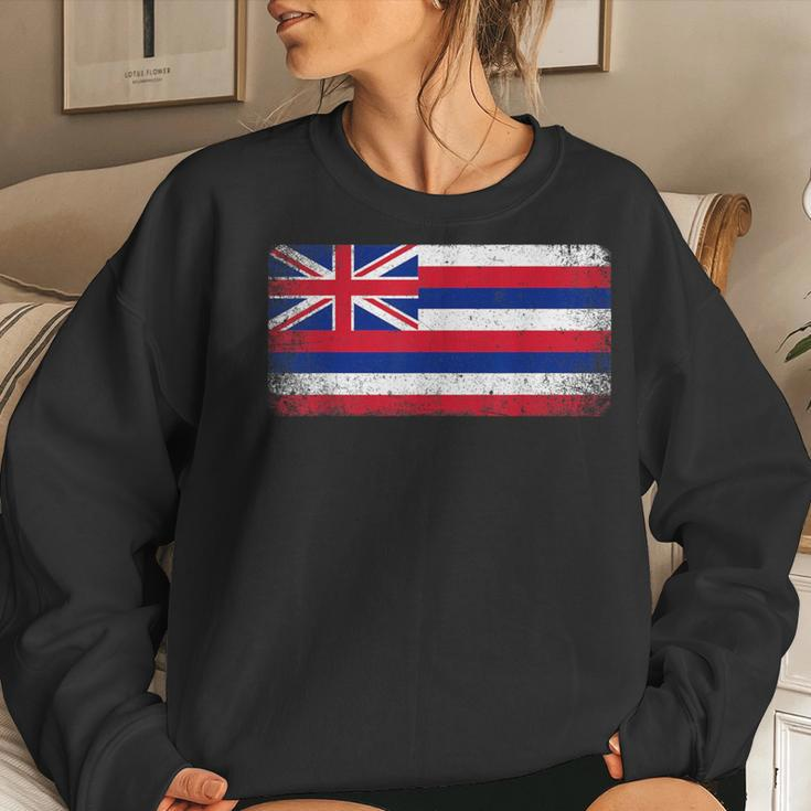 State Of Hawaii Hawaiian Flag Retro Vintage Women Women Sweatshirt Gifts for Her