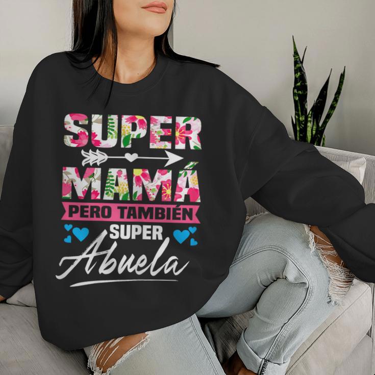 Super Mamá Pero También Super Abuela Sudadera Mujer Regalos para ella