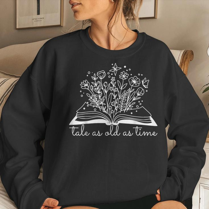 Tale As Old As Time Book Lover Wildflower Book Women Sweatshirt Gifts for Her