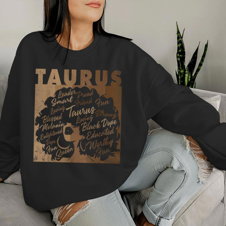 Taurus Girl African American Melanin Birthday Women Sweatshirt Gifts for Her