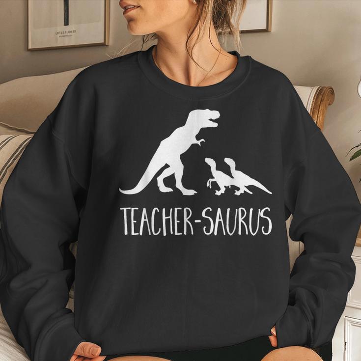 Teacher-Saurus T-Rex & Raptor Animal SchoolWomen Sweatshirt Gifts for Her