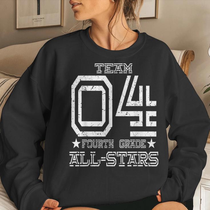 Team 4Th Grade All-Stars Sport Jersey Women Sweatshirt Gifts for Her