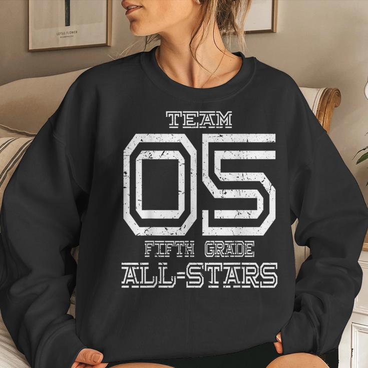 Team 5Th Grade All-Stars Sport Jersey Women Sweatshirt Gifts for Her