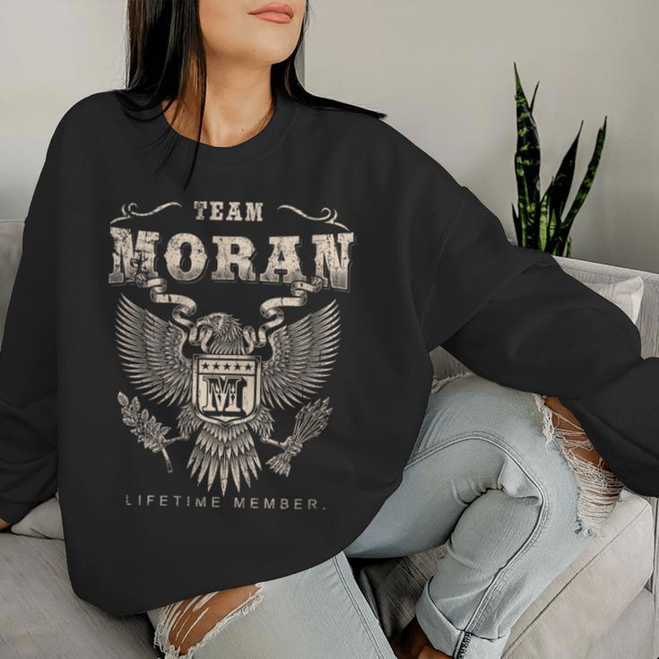 Team Moran Family Name Lifetime Member Women Sweatshirt Gifts for Her