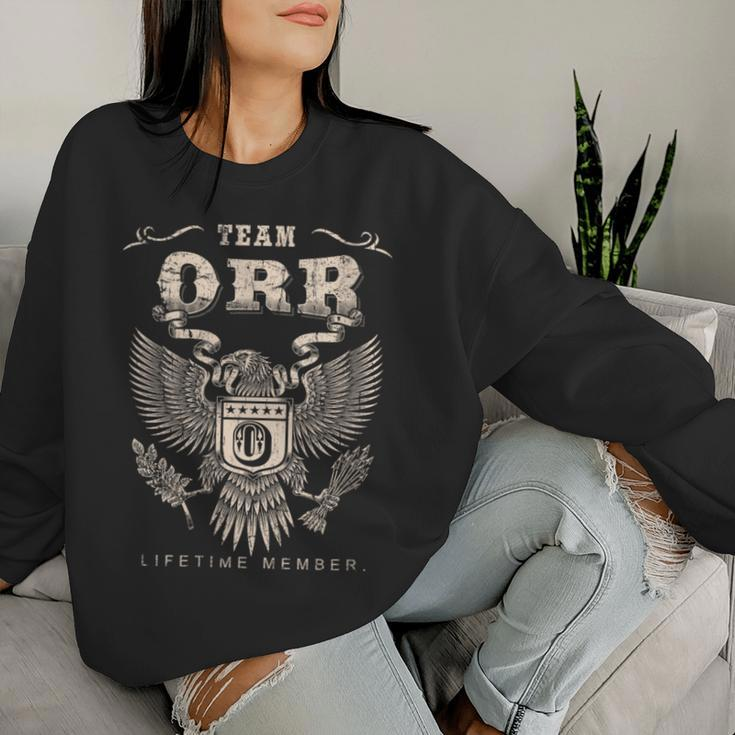 Team Orr Family Name Lifetime Member Women Sweatshirt Gifts for Her