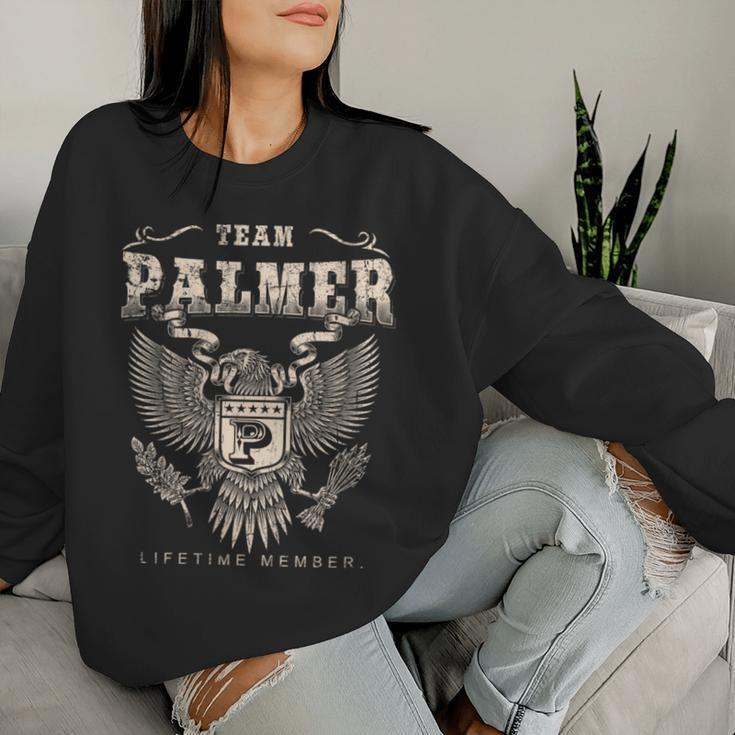Team Palmer Family Name Lifetime Member Women Sweatshirt Gifts for Her
