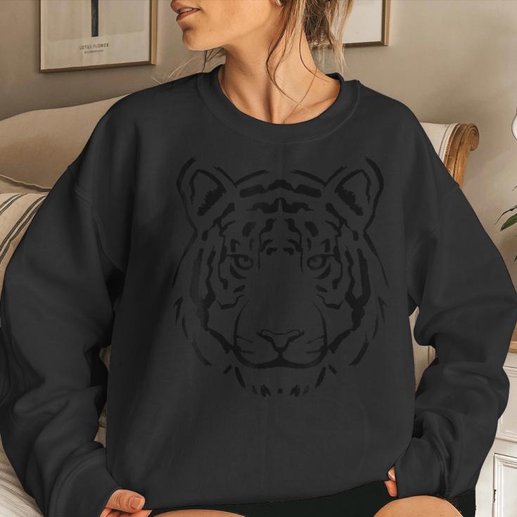 Tiger For Graphic Tiger Short Sleeve Men's Women Sweatshirt Gifts for Her