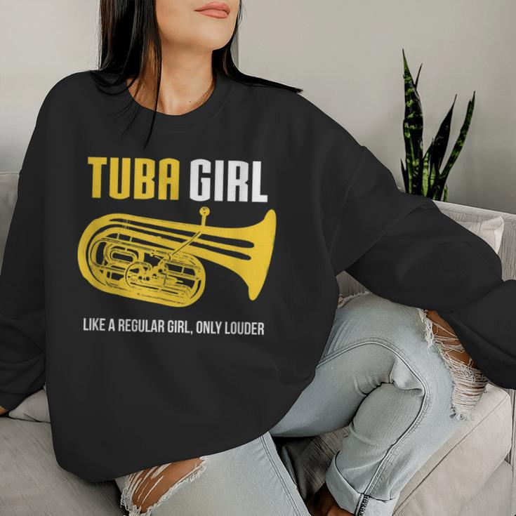 Tuba Girl Cute Marching Band Women Sweatshirt Gifts for Her