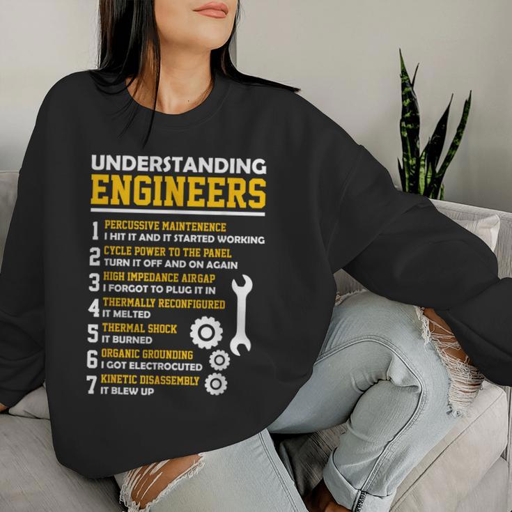 Understanding Engineers Sarcastic Engineering Women Sweatshirt Gifts for Her