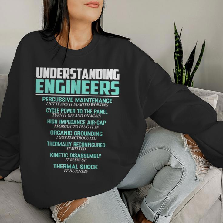 Understanding Engineers Mechanical Sarcastic Engineering Women Sweatshirt Gifts for Her