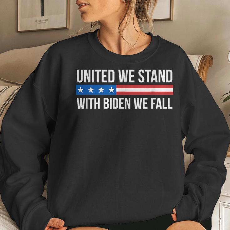 United We Stand With Biden We Fall Women Sweatshirt Gifts for Her