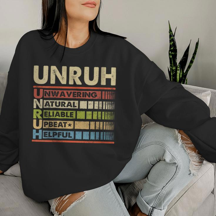 Unruh Family Name Last Name Unruh Women Sweatshirt Gifts for Her