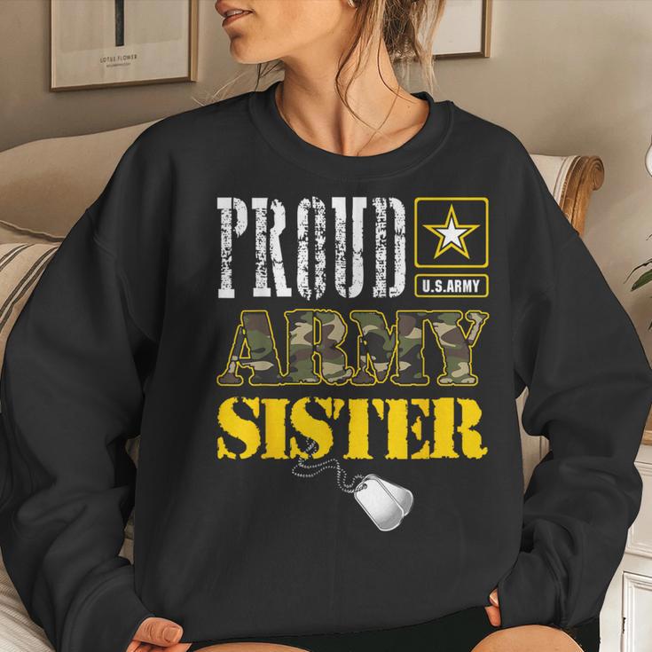 US Army Proud Us Army Sister Military Pride Women Sweatshirt Gifts for Her