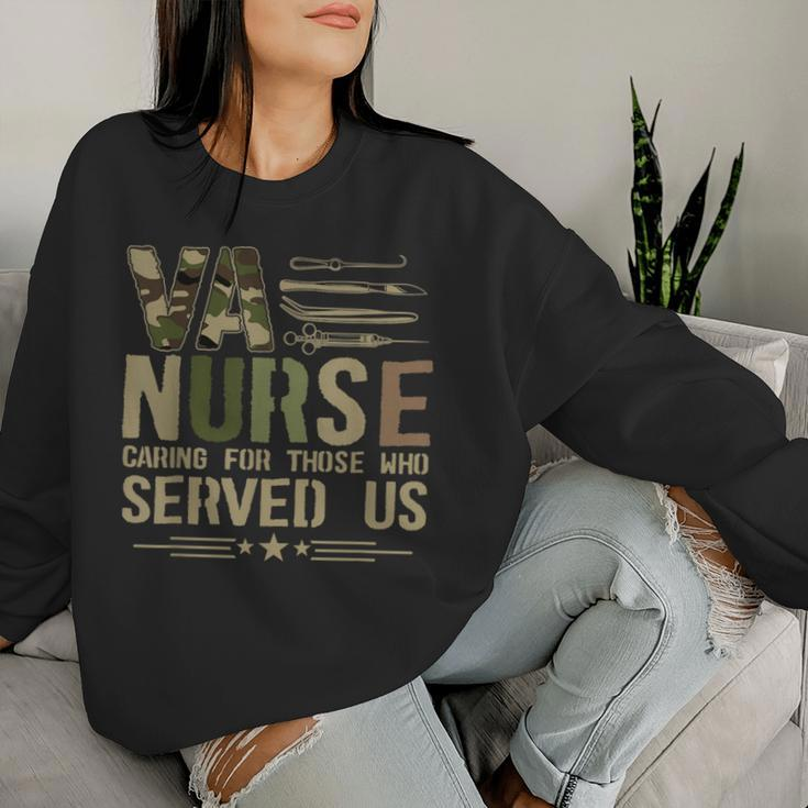 Va Nursing Va Nurse Veterans Nursing Nurse Women Sweatshirt Gifts for Her
