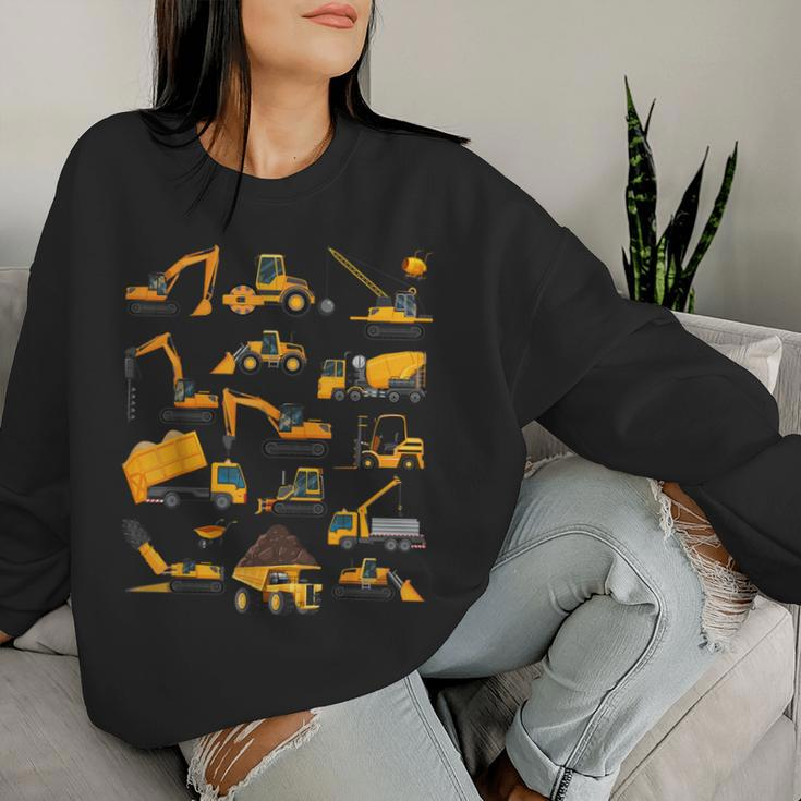 Vehicles Construction Trucks For Boys Girls Women Sweatshirt Gifts for Her
