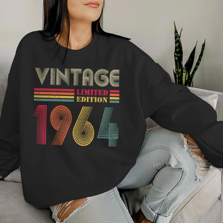 Vintage 1964 60Th Birthday 60 Years Old Women Sweatshirt Gifts for Her