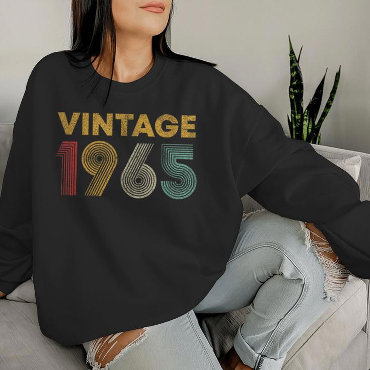 Vintage 1965 58Th Birthday 58 Years Old Women Sweatshirt Gifts for Her