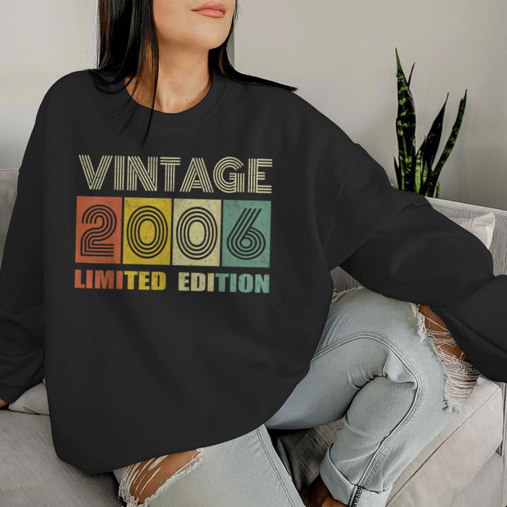 Vintage 2006 18 Years Old Boys And Girls 18Th Birthday Women Sweatshirt Gifts for Her