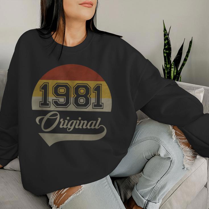 Vintage 40Th Birthday Man Woman Original 1981 Women Sweatshirt Gifts for Her