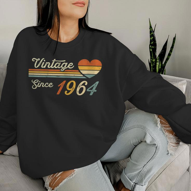 Vintage Born In 1964 Birthday Ladies Women Sweatshirt Gifts for Her
