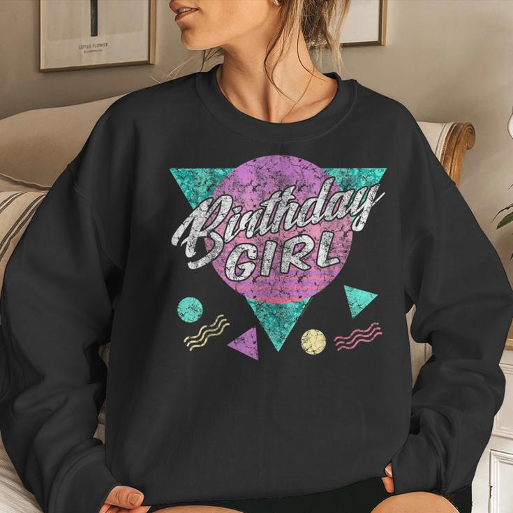 Vintage Retro 80S Birthday Girl 1980S 90S Party Women Sweatshirt Gifts for Her