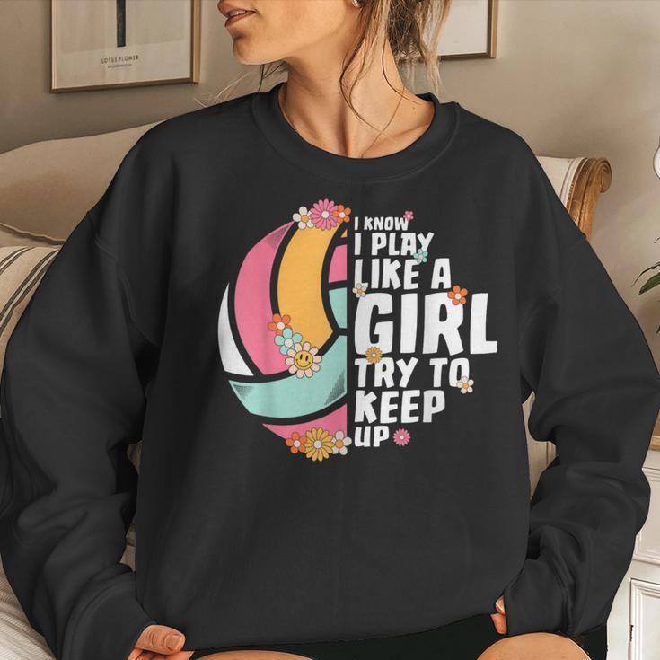 Volleyball For N Girls College Volleyball Lovers Women Sweatshirt Gifts for Her