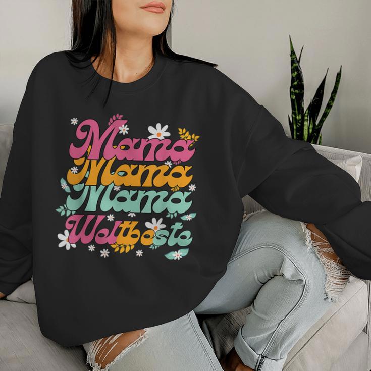 Weltbeste Mama 2024 Muttertag Blumen Sweatshirt Frauen Geschenke für Sie