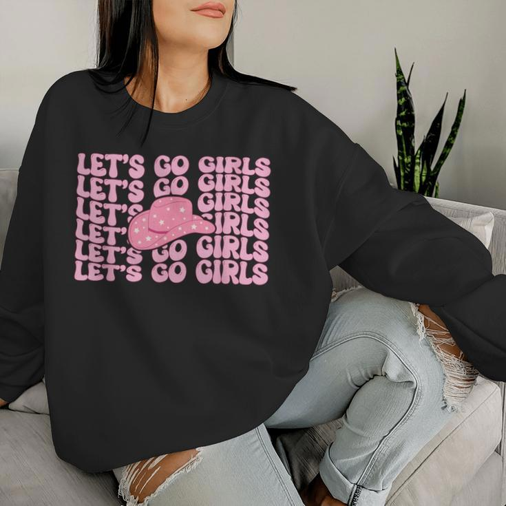 Western Let's Go Girls Bridal Bachelorette Party Cowgirl Women Sweatshirt Gifts for Her