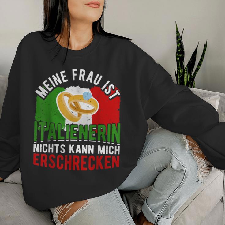 My Wife Is Italian Sweatshirt Frauen Geschenke für Sie