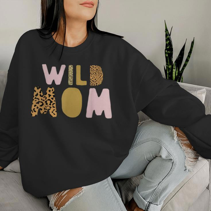 Wild One Mom Two Wild Birthday Outfit Zoo Birthday Animal Women Sweatshirt Gifts for Her
