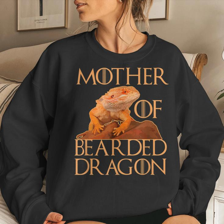Woman Mother Of Bearded Dragons Reptile Mom Women Sweatshirt Gifts for Her