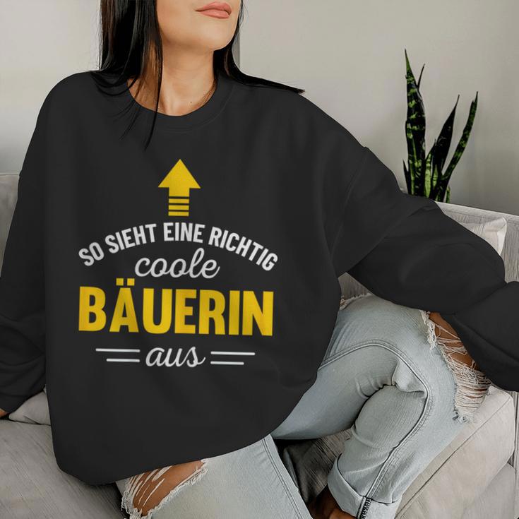 Women's Farmer's Work – So Sieht Eine Coole Bauerin Aus Sweatshirt Frauen Geschenke für Sie