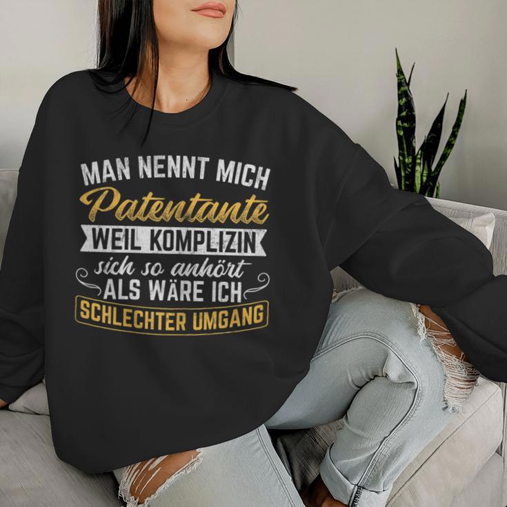 Women's Komplizin Hört Sich An Schlechter Handling Godmother Sweatshirt Frauen Geschenke für Sie