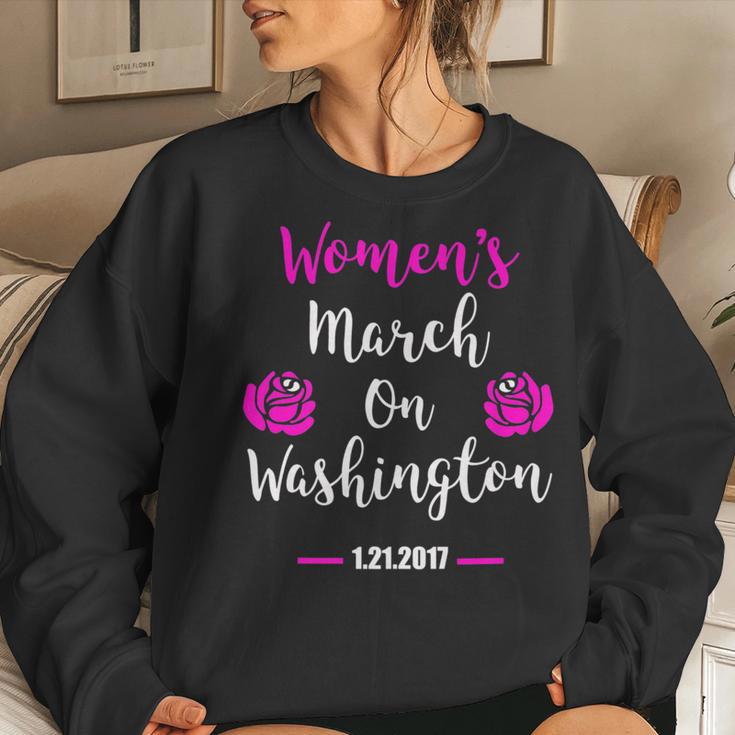 Women's March On Washington'S March Women Sweatshirt Gifts for Her