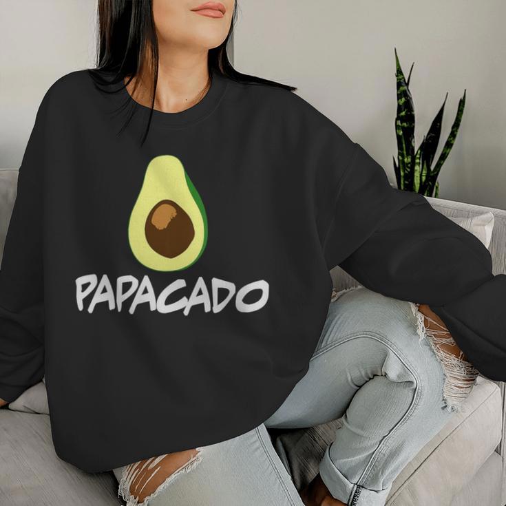 Women's Papacado Avocado Father Dad Avocados Sweatshirt Frauen Geschenke für Sie