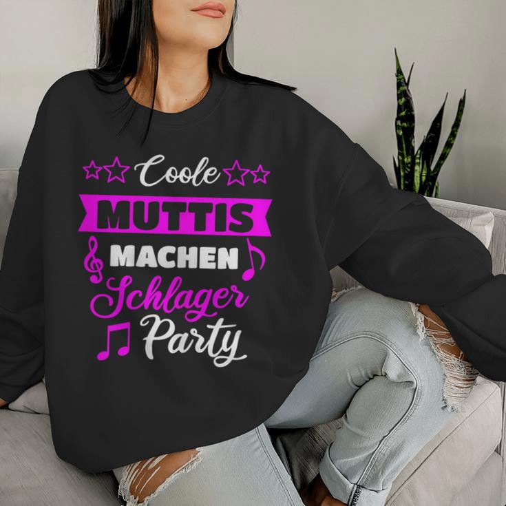 Women's Schlager Party Outfit Schlager Fan Mother Mum S Sweatshirt Frauen Geschenke für Sie